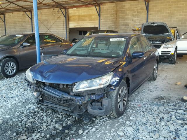 1HGCR2F37DA064702 - 2013 HONDA ACCORD LX BLUE photo 2