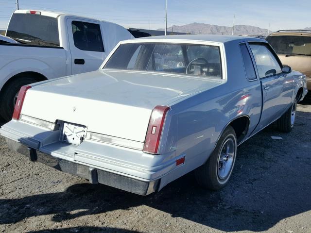 1G3AR47A3ER333506 - 1984 OLDSMOBILE CUTLASS SU BLUE photo 4