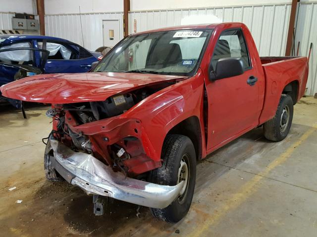 1GCCS149X78133351 - 2007 CHEVROLET COLORADO RED photo 2