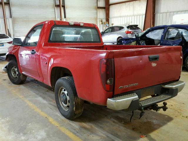 1GCCS149X78133351 - 2007 CHEVROLET COLORADO RED photo 3