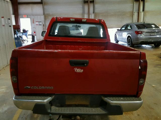 1GCCS149X78133351 - 2007 CHEVROLET COLORADO RED photo 6