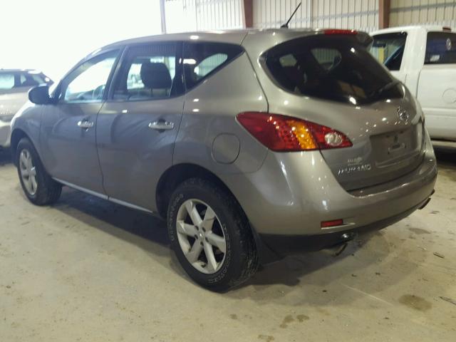 JN8AZ18UX9W101357 - 2009 NISSAN MURANO S BROWN photo 3