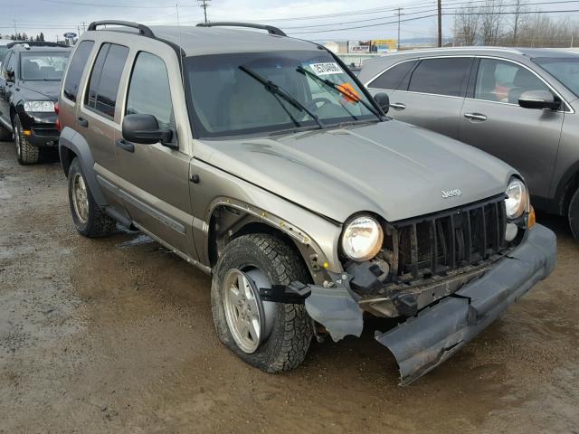 1J4GL48K95W644906 - 2005 JEEP LIBERTY SP BROWN photo 1