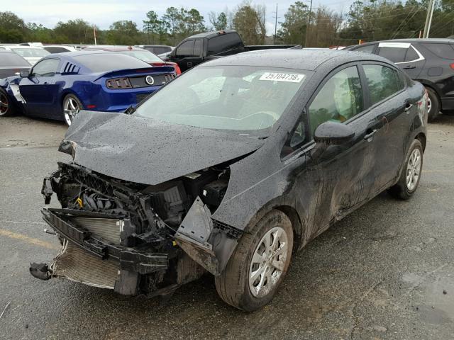 KNADM4A32D6277965 - 2013 KIA RIO LX Սև լուսանկար 2