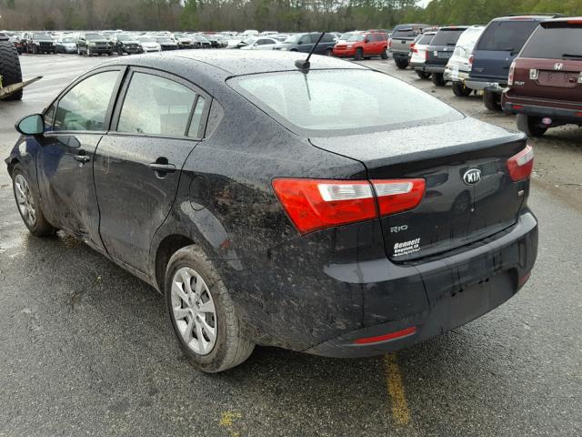 KNADM4A32D6277965 - 2013 KIA RIO LX Սև լուսանկար 3