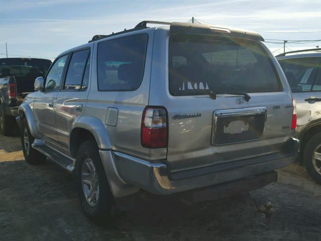 JT3HN86R020377170 - 2002 TOYOTA 4RUNNER SR SILVER photo 3