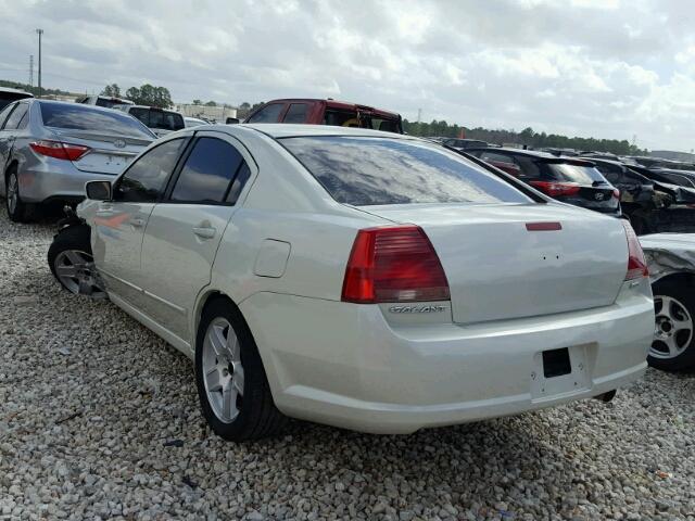 4A3AB36F16E019323 - 2006 MITSUBISHI GALANT ES WHITE photo 3