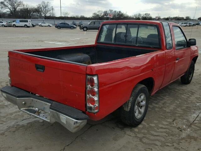 1N6SD16S8NC317104 - 1992 NISSAN TRUCK KING RED photo 4