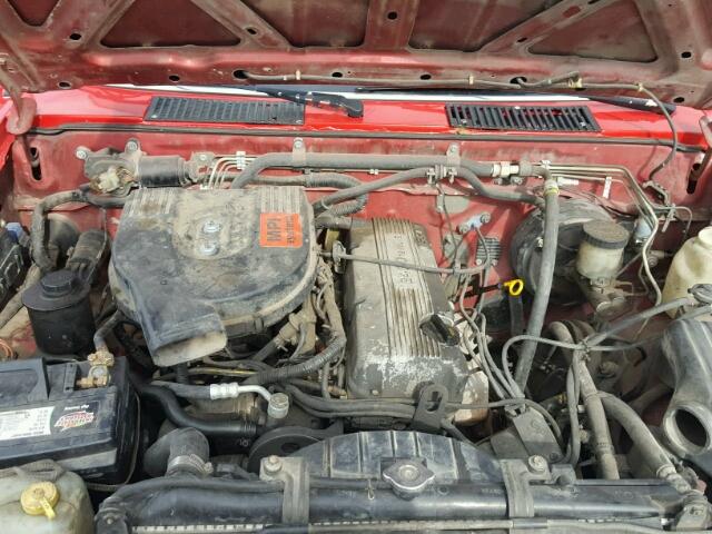 1N6SD16S8NC317104 - 1992 NISSAN TRUCK KING RED photo 7