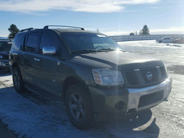 5N1AA08B45N709480 - 2005 NISSAN ARMADA SE GREEN photo 1