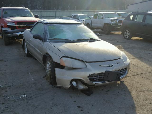 1C3EL55T53N513284 - 2003 CHRYSLER SEBRING LX TAN photo 1