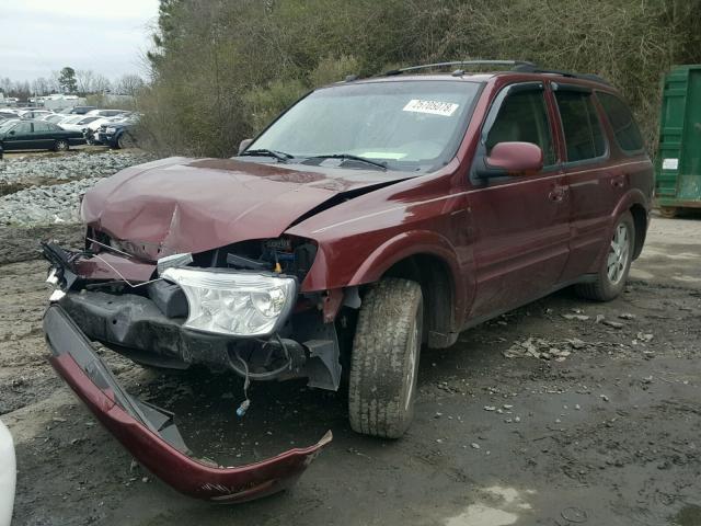 5GADS13S552231679 - 2005 BUICK RAINIER CX BURGUNDY photo 2