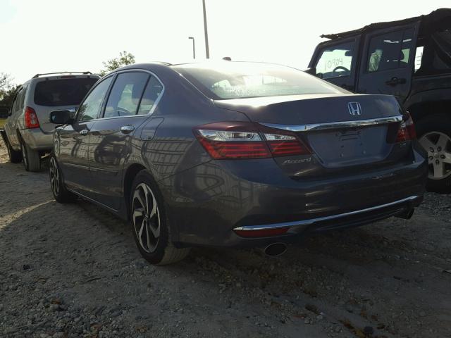 1HGCR3F86HA010024 - 2017 HONDA ACCORD EXL BLACK photo 3