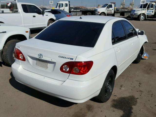 1NXBR32E95Z554612 - 2005 TOYOTA COROLLA CE WHITE photo 4