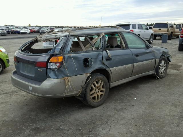 4S3BH665X17601531 - 2001 SUBARU LEGACY OUT GREEN photo 4