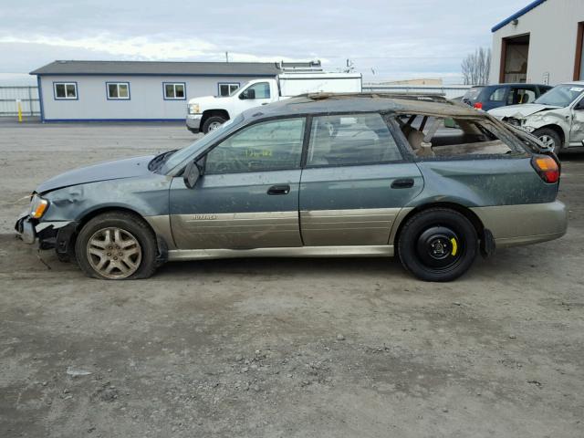 4S3BH665X17601531 - 2001 SUBARU LEGACY OUT GREEN photo 9