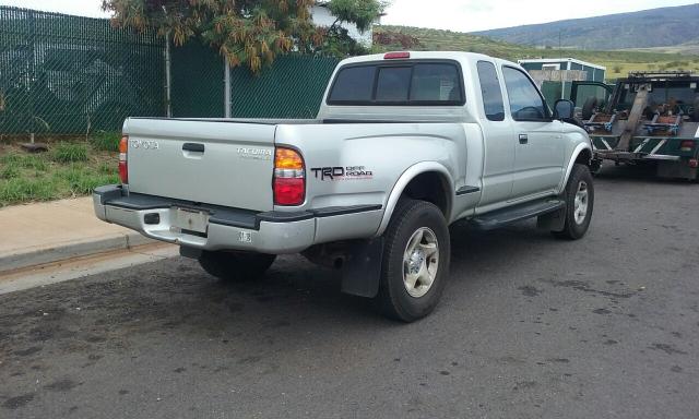 5TESN92N62Z025026 - 2002 TOYOTA TACOMA XTR SILVER photo 4