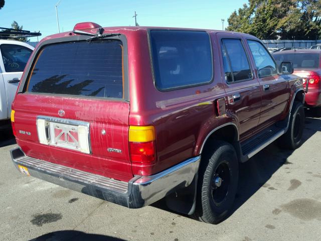 JT3VN29V5S0056606 - 1995 TOYOTA 4RUNNER VN RED photo 4