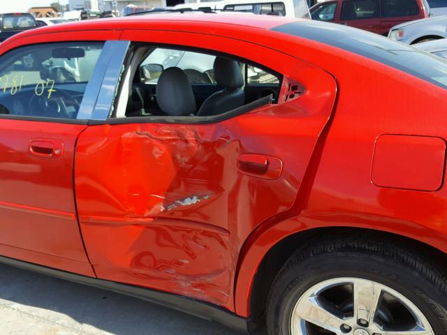 2B3KA53H97H847921 - 2007 DODGE CHARGER R/ RED photo 9