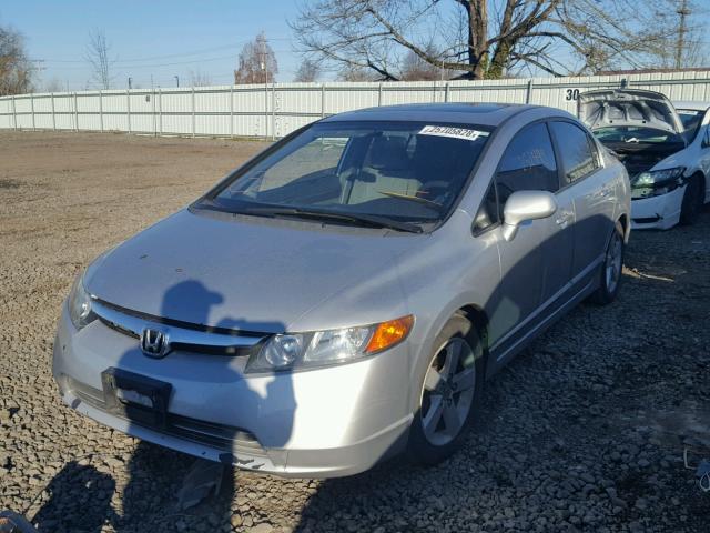 1HGFA16886L018569 - 2006 HONDA CIVIC EX ვერცხლისფერი ფოტო 2