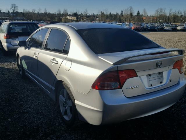 1HGFA16886L018569 - 2006 HONDA CIVIC EX ვერცხლისფერი ფოტო 3