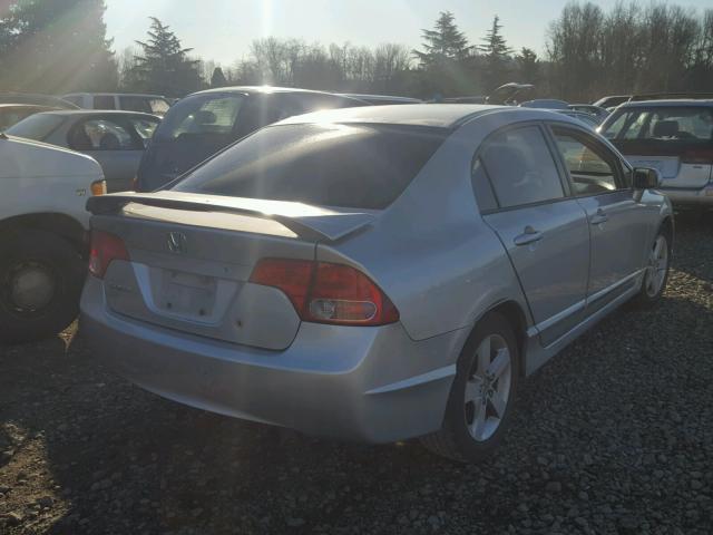 1HGFA16886L018569 - 2006 HONDA CIVIC EX SILVER photo 4