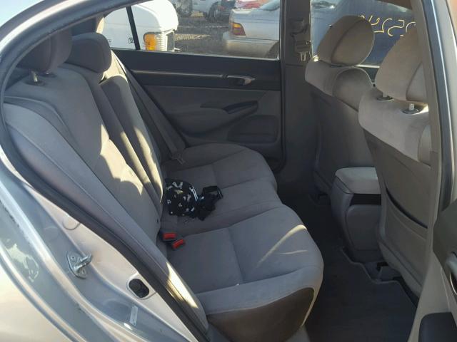 1HGFA16886L018569 - 2006 HONDA CIVIC EX ვერცხლისფერი ფოტო 6