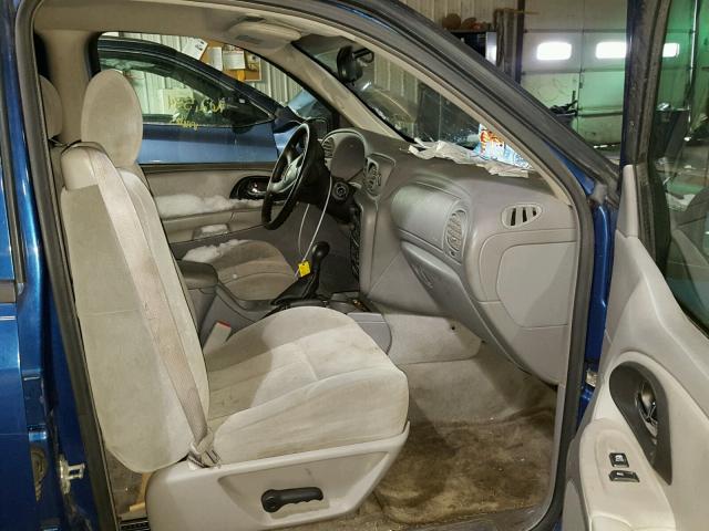 1GNDS13S752364448 - 2005 CHEVROLET TRAILBLAZE BLUE photo 5