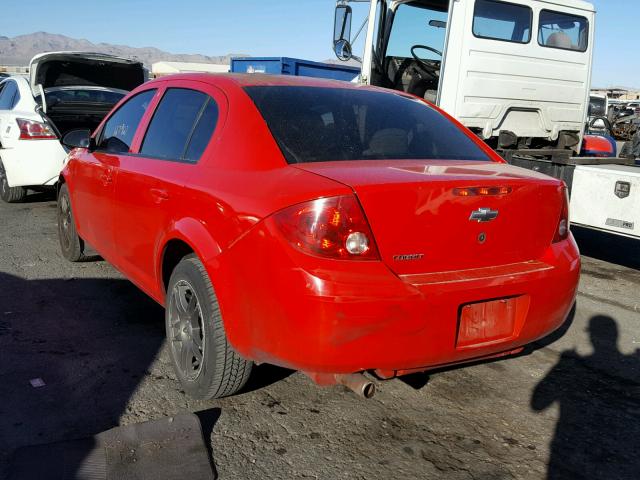 1G1AK55F267843991 - 2006 CHEVROLET COBALT LS RED photo 3