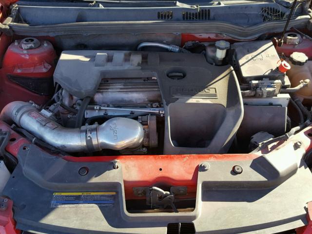 1G1AK55F267843991 - 2006 CHEVROLET COBALT LS RED photo 7