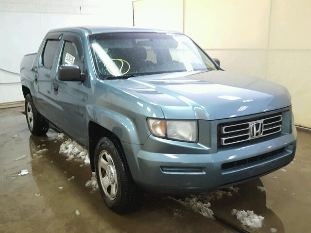 2HJYK16276H543597 - 2006 HONDA RIDGELINE BLUE photo 1