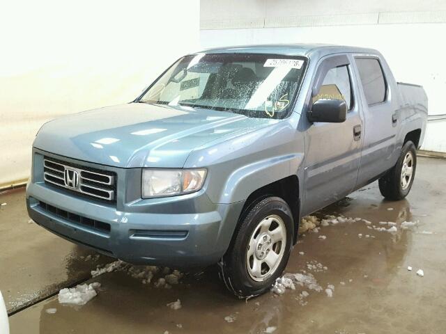 2HJYK16276H543597 - 2006 HONDA RIDGELINE BLUE photo 2