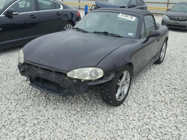 JM1NB353650411026 - 2005 MAZDA MX-5 MIATA BLACK photo 2