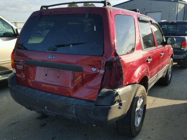 1FMYU93186KA44644 - 2006 FORD ESCAPE XLT BURGUNDY photo 4