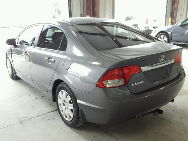 2HGFA16319H330920 - 2009 HONDA CIVIC VP GRAY photo 3