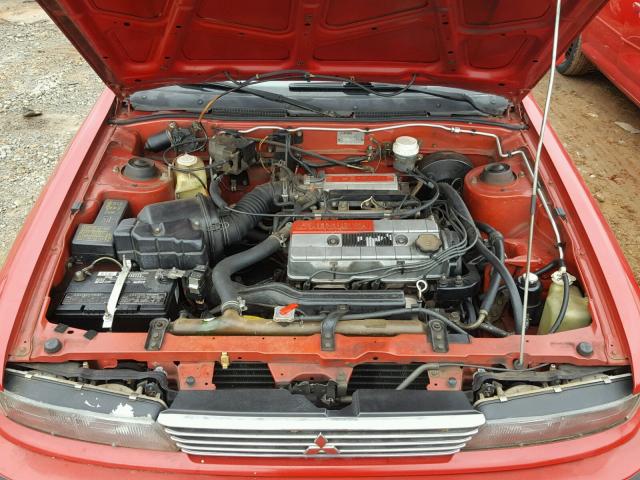 JA3CR56V5LZ000285 - 1990 MITSUBISHI GALANT LS RED photo 7