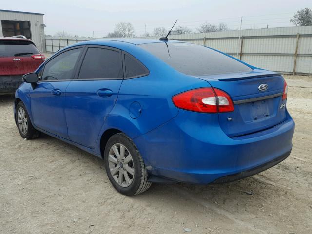 3FADP4BJ7DM200134 - 2013 FORD FIESTA SE BLUE photo 3