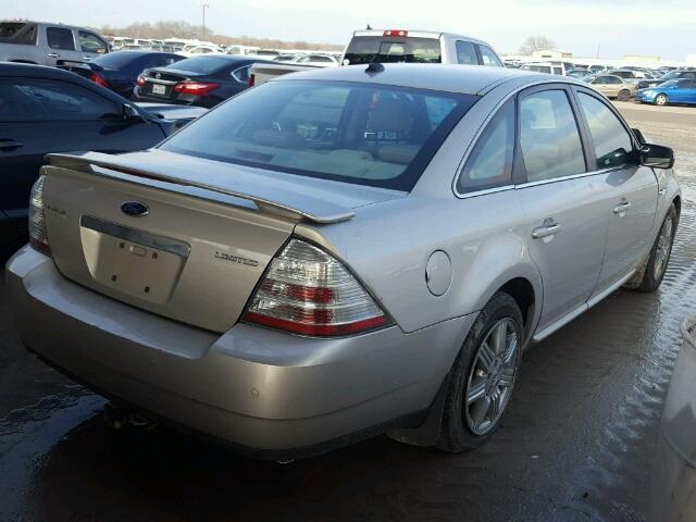 1FAHP25WX8G103166 - 2008 FORD TAURUS LIM GRAY photo 4