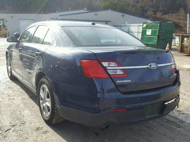 1FAHP2MT3EG141454 - 2014 FORD TAURUS POL BLUE photo 3