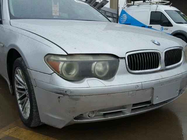 WBAGL63472DP54156 - 2002 BMW 745 I SILVER photo 9