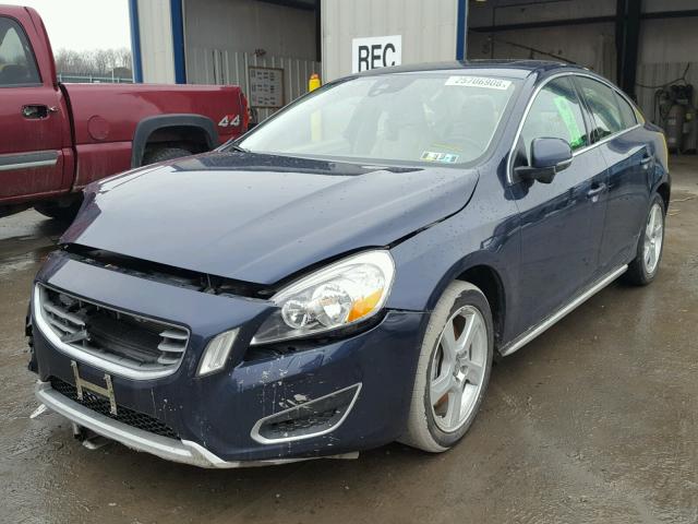 YV1622FS0C2141498 - 2012 VOLVO S60 T5 BLUE photo 2