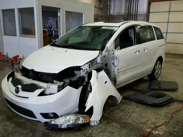 JM1CR293970155765 - 2007 MAZDA 5 WHITE photo 2