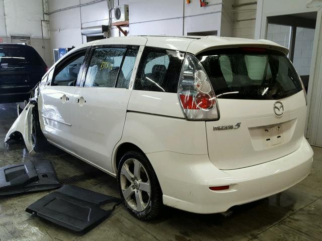 JM1CR293970155765 - 2007 MAZDA 5 WHITE photo 3