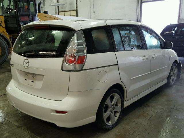 JM1CR293970155765 - 2007 MAZDA 5 WHITE photo 4