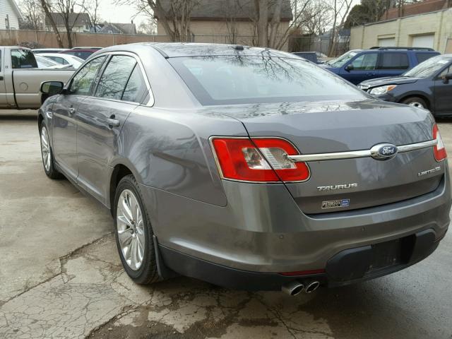 1FAHP2JW7BG123338 - 2011 FORD TAURUS LIM GRAY photo 3