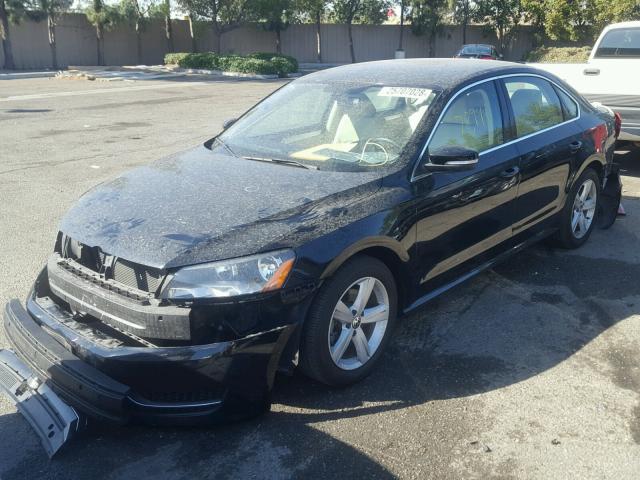 1VWBP7A35DC007095 - 2013 VOLKSWAGEN PASSAT SE BLACK photo 2