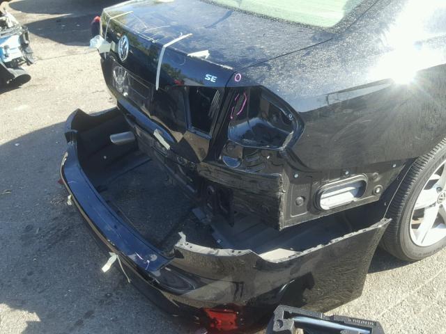 1VWBP7A35DC007095 - 2013 VOLKSWAGEN PASSAT SE BLACK photo 9