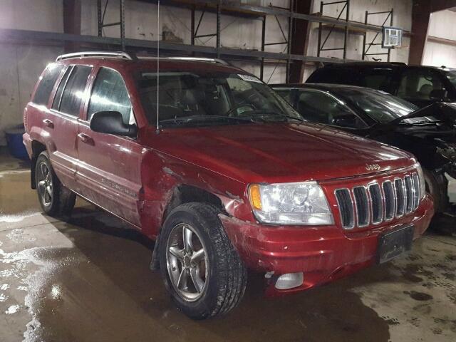 1J4GW58N13C607371 - 2003 JEEP GRAND CHER RED photo 1