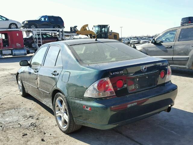 JTHBD182710025289 - 2001 LEXUS IS 300 GREEN photo 3