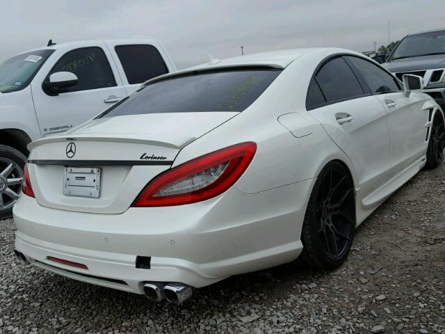 WDDLJ7DB1CA010572 - 2012 MERCEDES-BENZ CLS 550 WHITE photo 4